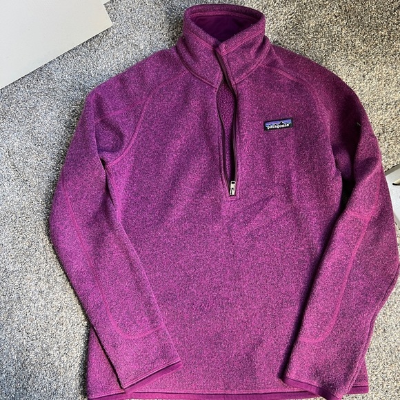 Patagonia pink Half zip women's fleece sweater Size S - Picture 1 of 8
